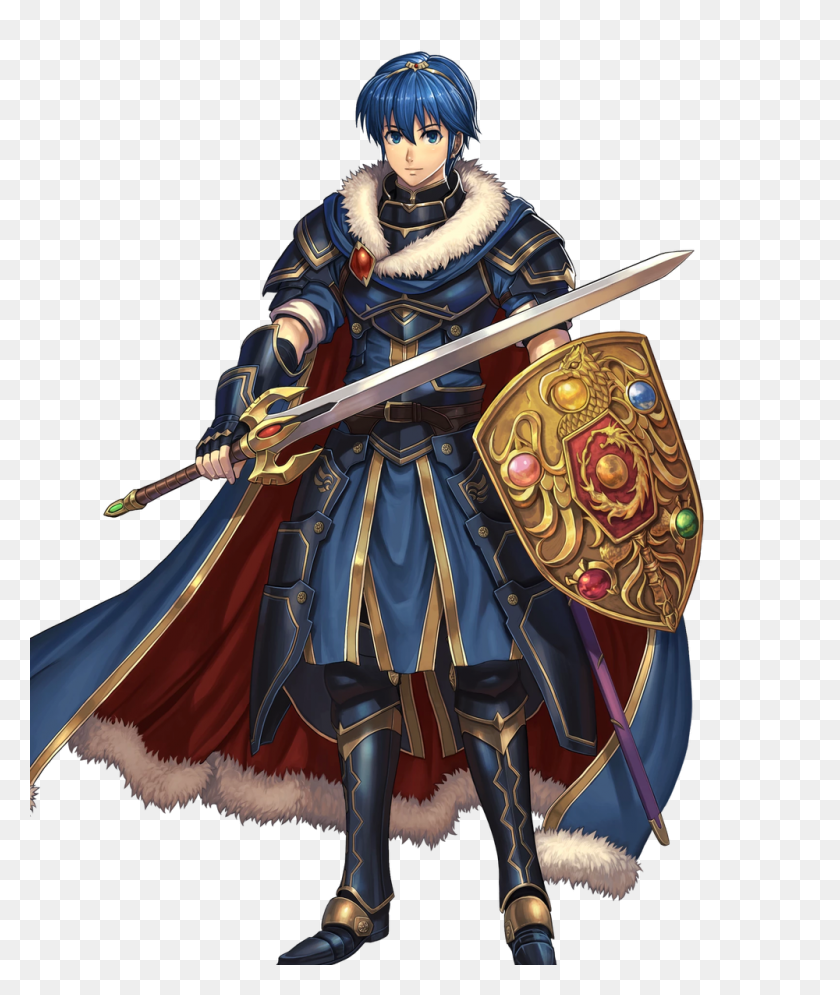 1000x1200 Feheroes News On Twitter Complete Artwork Set For Marth Hero - Marth PNG