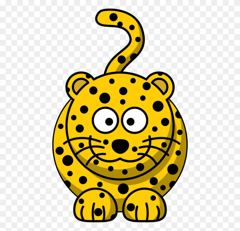 474x750 Felidae Cartoon Cheetah Jaguar Indian Leopard - Cheetah PNG