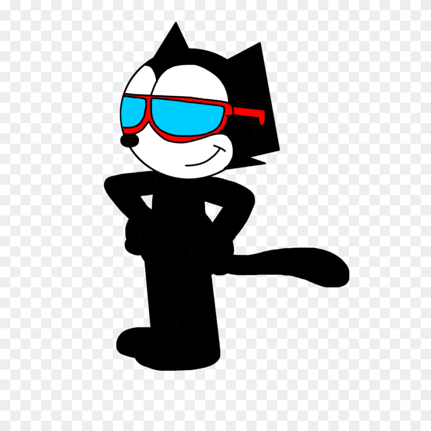 894x894 Felix The Cat With Sunglass - Felix The Cat PNG