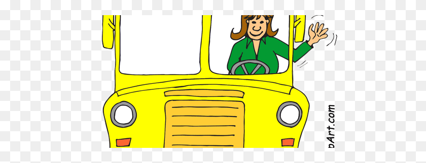 500x263 Женщина-Водитель Автобуса Клипарт Картинки Изображения - Вождение В Школу Клипарт
