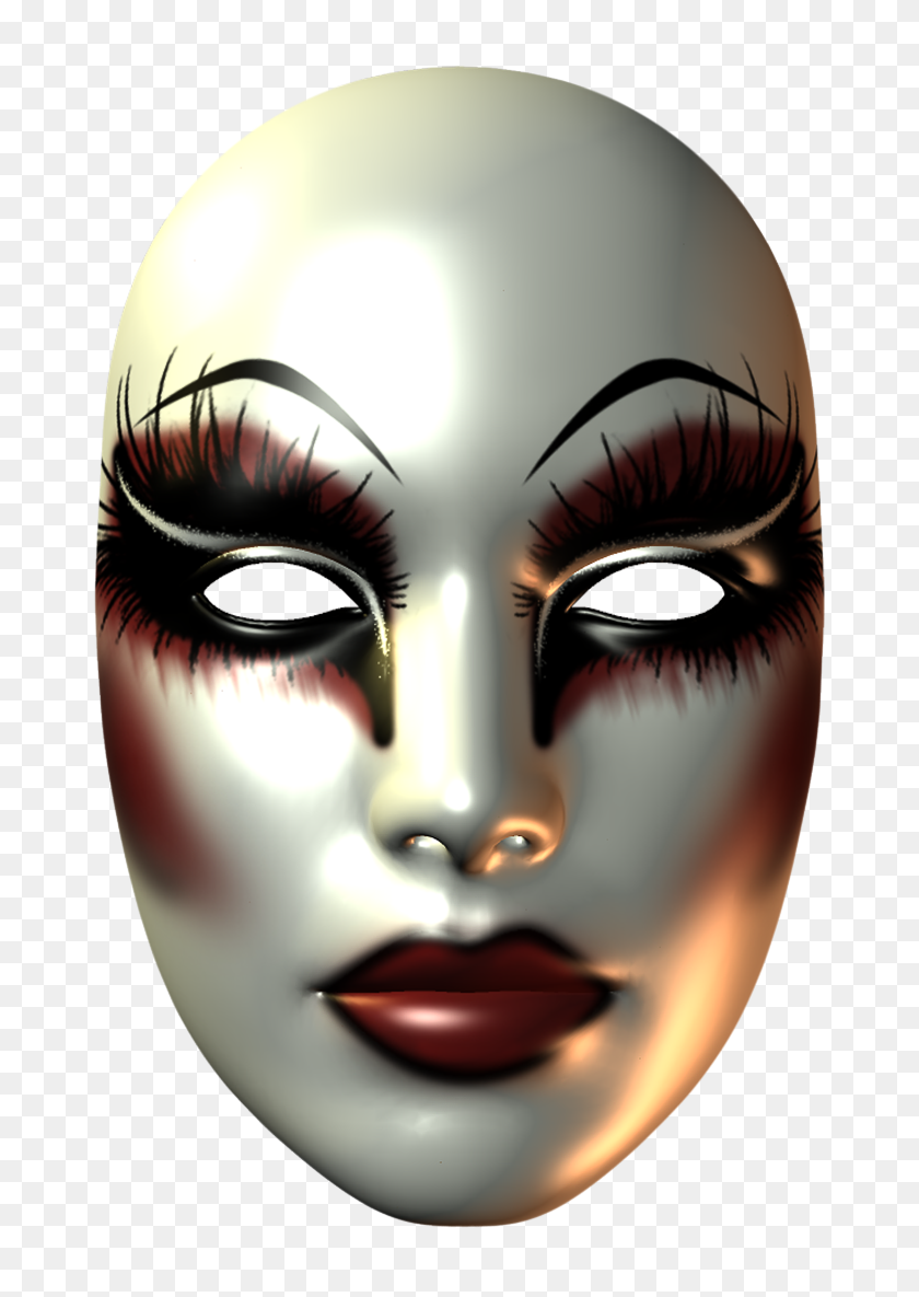 730x1125 Máscara De Carnaval Femenina Png Clipart - Eye Mask Clipart
