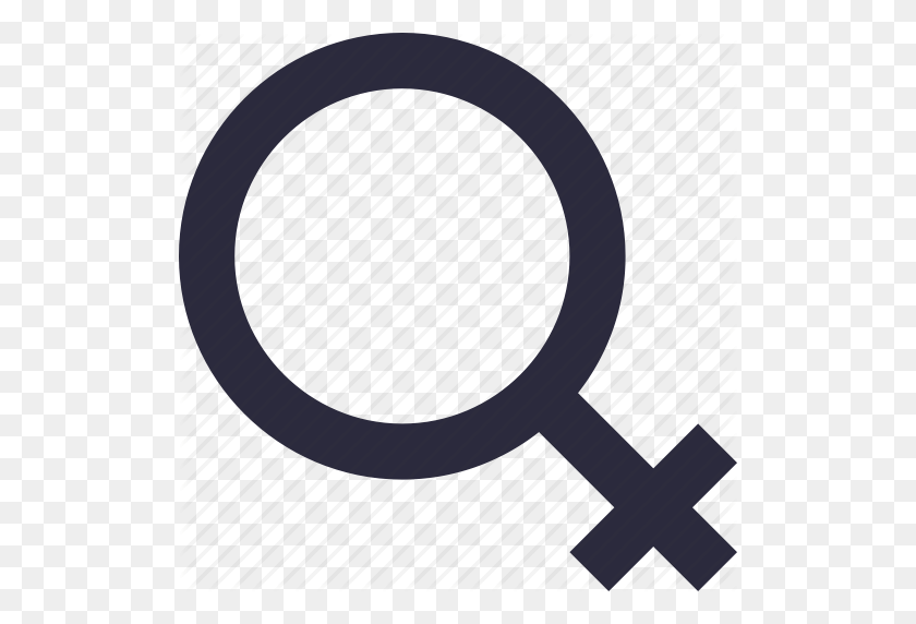 512x512 Female, Female Gender, Gender Symbol, Sex Symbol, Venus Symbol Icon - Venus PNG