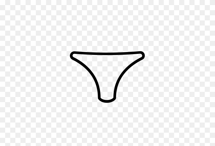 512x512 Female, G String, Lingerie, Panties, Pants, Underwear, Women Icon - Underwear PNG