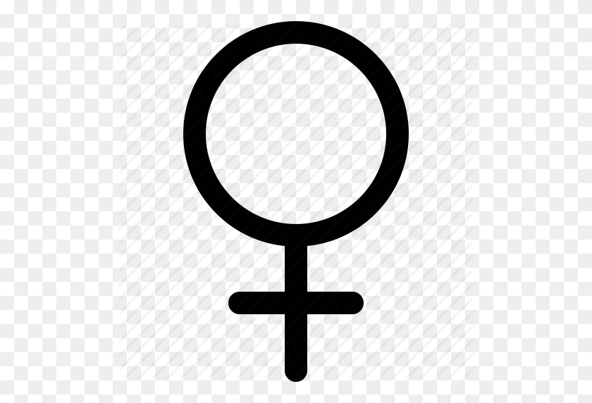 512x512 Mujer, Género, Chica, Sexo, Signo, Social, Icono De Mujer - Signo Femenino Png
