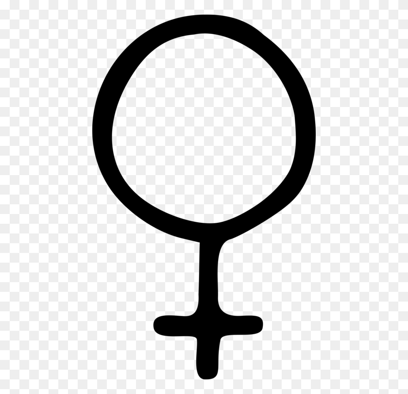 460x750 Female Gender Symbol Woman - Male Symbol Clipart