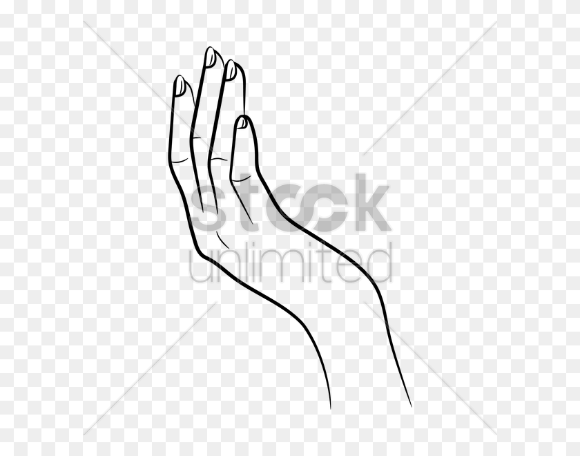 600x600 Female Hand Sign Vector Image - Hand Vector PNG