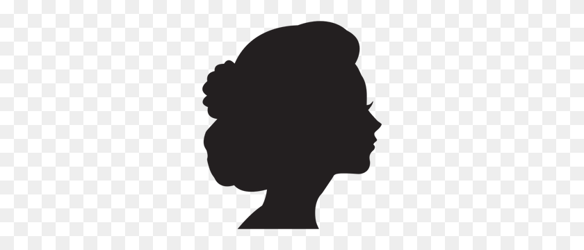 258x300 Female Head Silhouette Clip Art Free - Profile Clipart