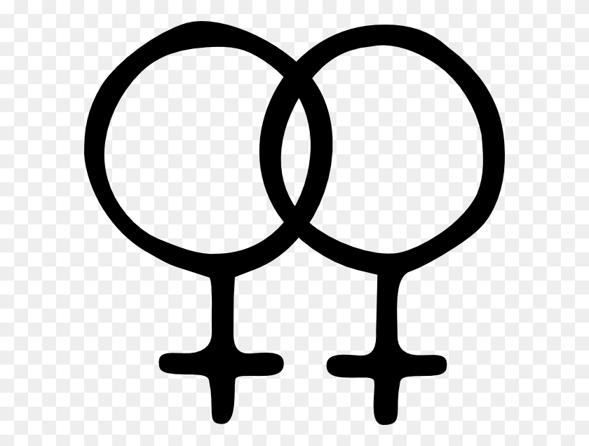 600x576 Female Homosexual Symbol Clip Art - Female Symbol Clipart