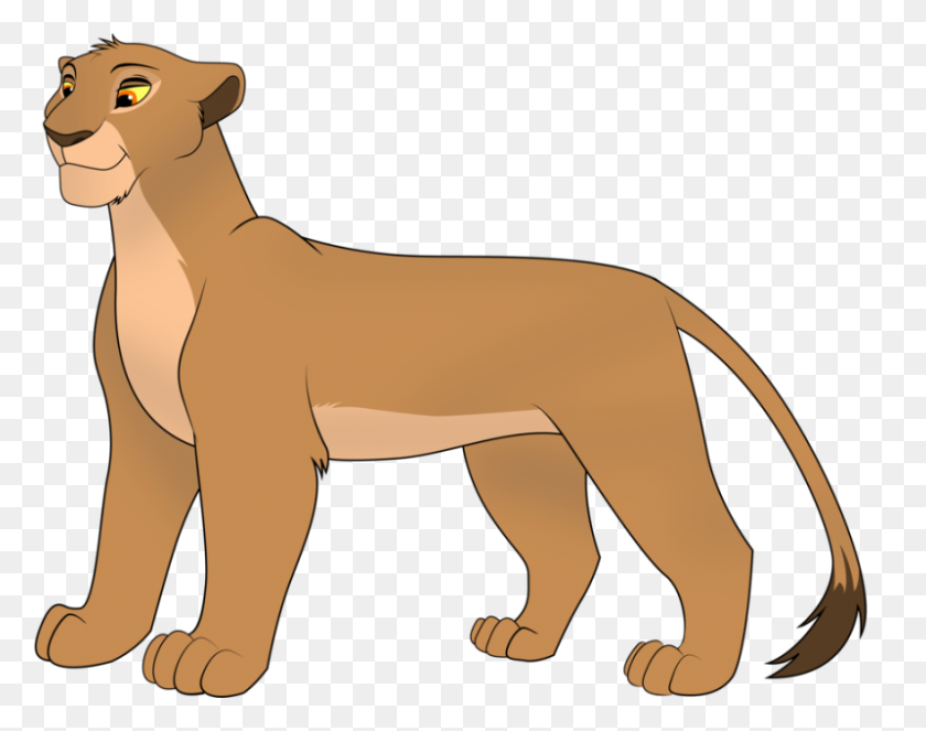 800x619 Female Lion Clipart - Lioness Clipart