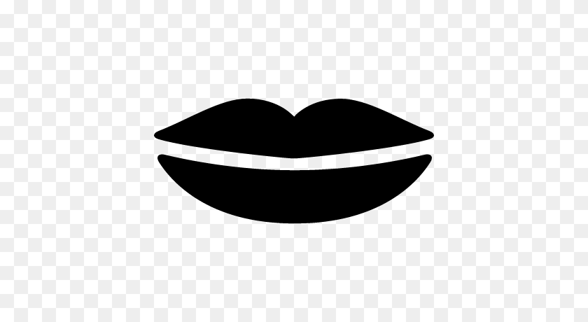 400x400 Female Lips Shape Free Vectors, Logos, Icons And Photos Downloads - Lips Black And White Clipart