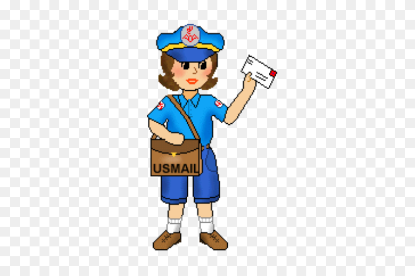 300x500 Female Mail Carrier Clip Art Image Information - Mailman Clipart