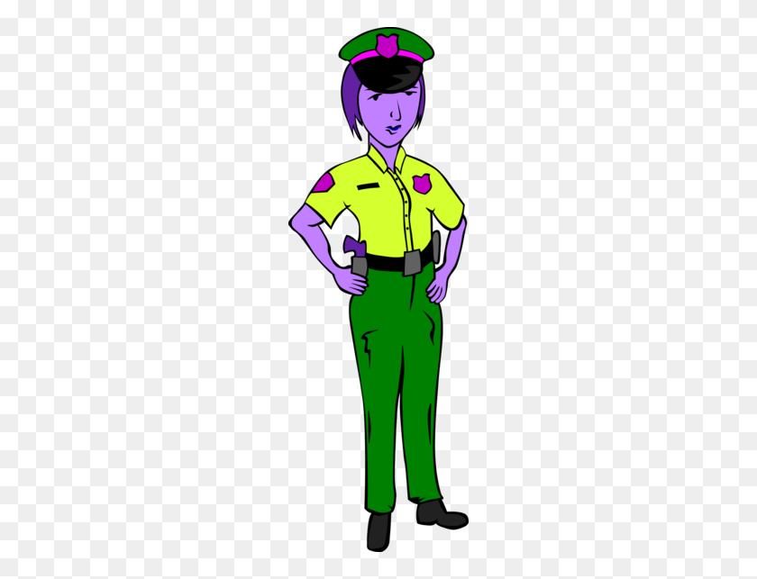 200x583 Female Police Officer Clipart - Police Woman Clipart