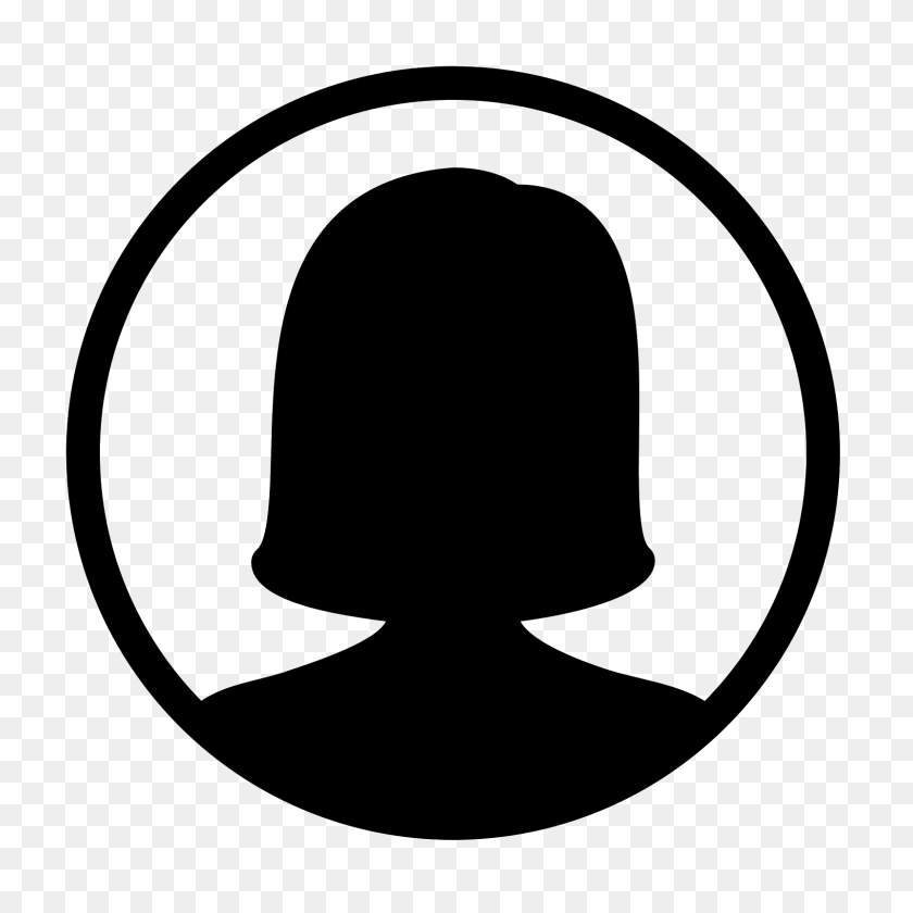 1600x1600 Female Profile Filled Icon - Profile Icon PNG