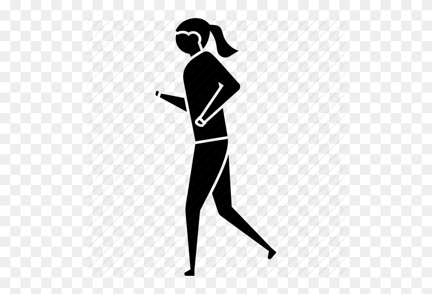 512x512 Female Student Walking, Running Student, Student Girl Running - Girl Walking PNG