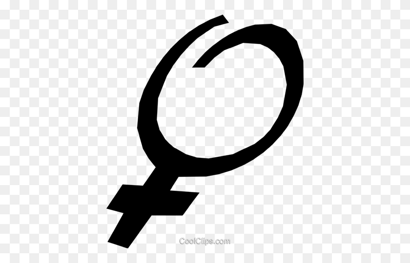 404x480 Female Symbols Royalty Free Vector Clip Art Illustration - Female Symbol Clipart