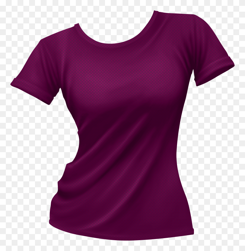6839x7000 Female T Shirt Png Clip Art - Sleeve Clipart