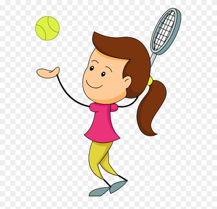 571x749 Female Tennis Cliparts Free Download Clip Art - Inflammation Clipart