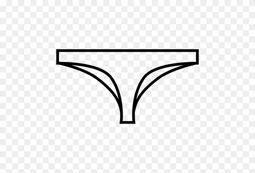 512x512 Female Thong Stroke Icon - Thong PNG