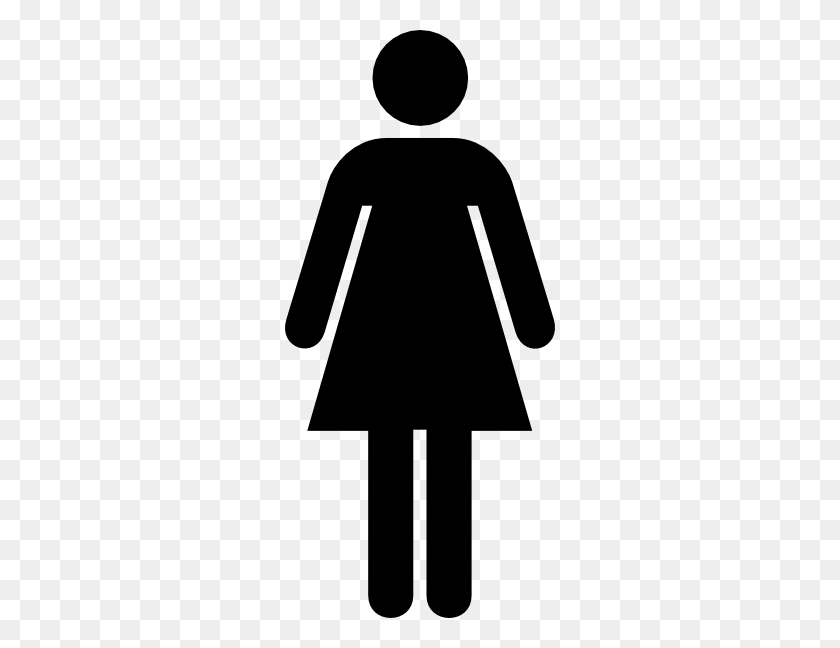 270x588 Female Toilet Sign Clip Art - Female Sign Clipart