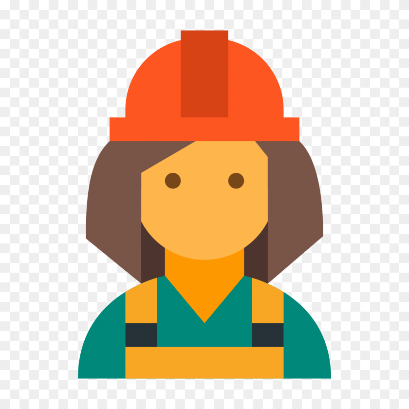 1600x1600 Female Worker Icon - Worker PNG