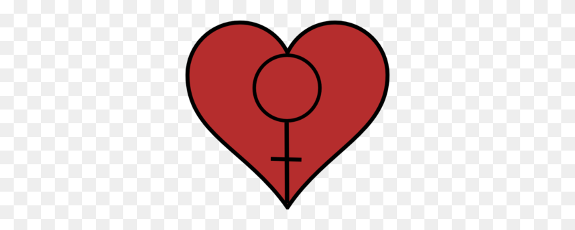 298x276 Feminist Heart Clip Art - Cross Heart Clipart