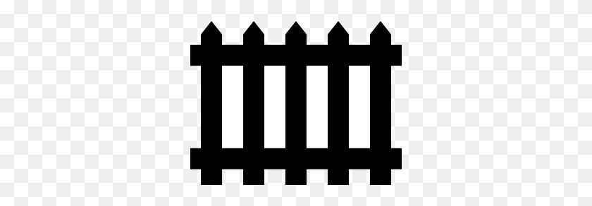 300x233 Fence Clip Art - Picket Fence PNG