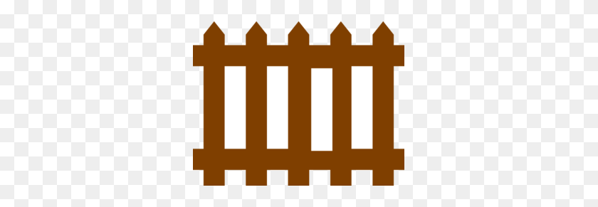 297x231 Fence Clipart Brown - Porch Clipart