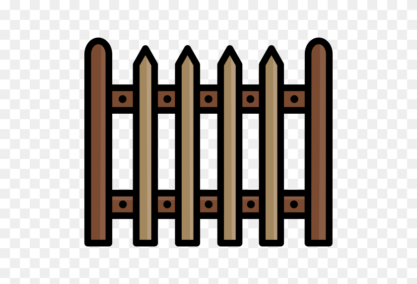 512x512 Fence, Helloween, Palisade, Picket, Fence Icon Free Of Spring - Picket Fence PNG
