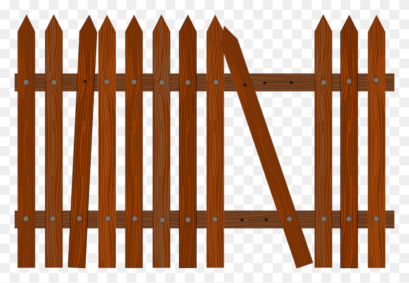 960x642 Fence Png - Picket Fence PNG