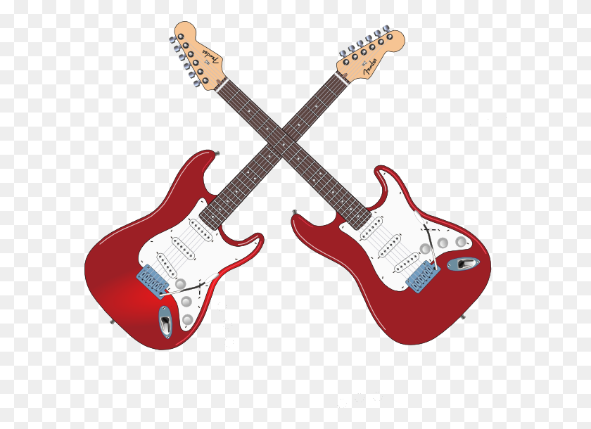 600x550 Fender Cross Clipart - Guitarra Png Clipart
