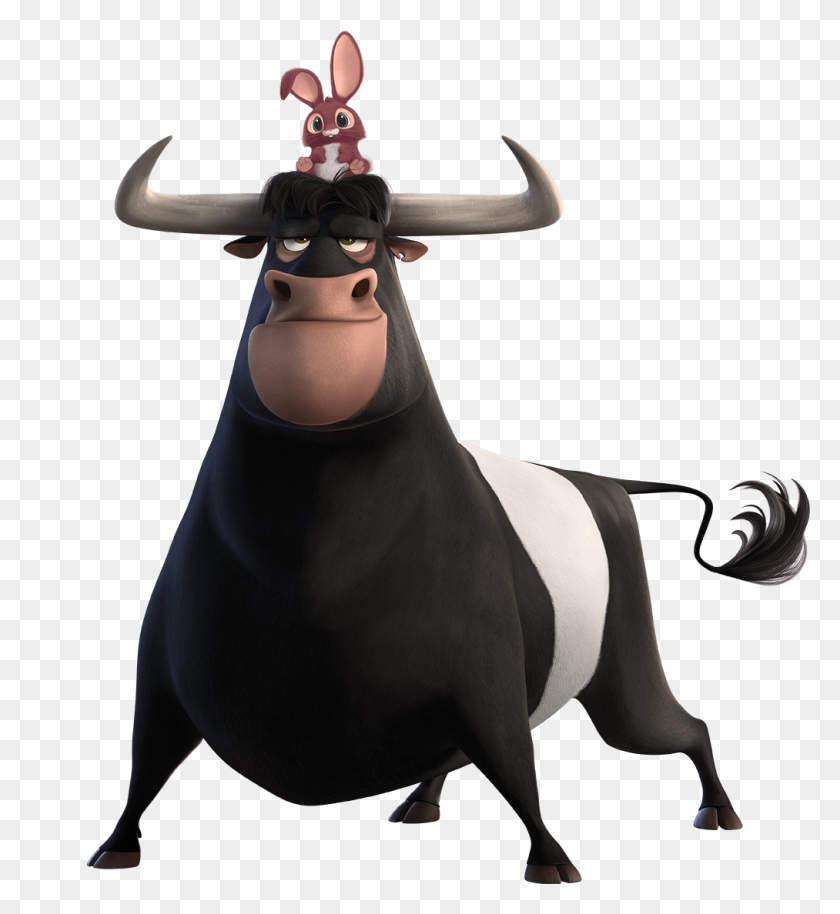 1013x1110 Ferdinand Front View Transparent Png - Bull PNG