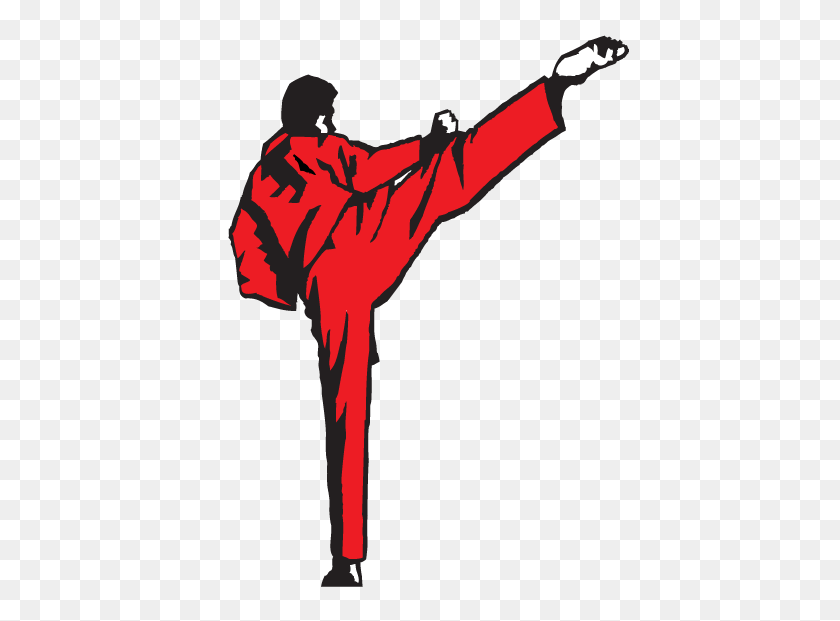433x561 Ferguson Karate Studio - Karate Kick Clipart