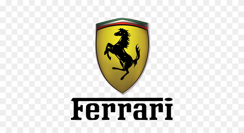 400x400 Ferrari Logo Txt Transparent Png - Ferrari Logo PNG