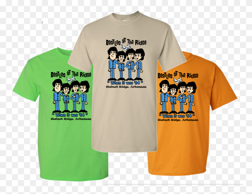 1400x1052 Festival T Shirt - Beatles PNG
