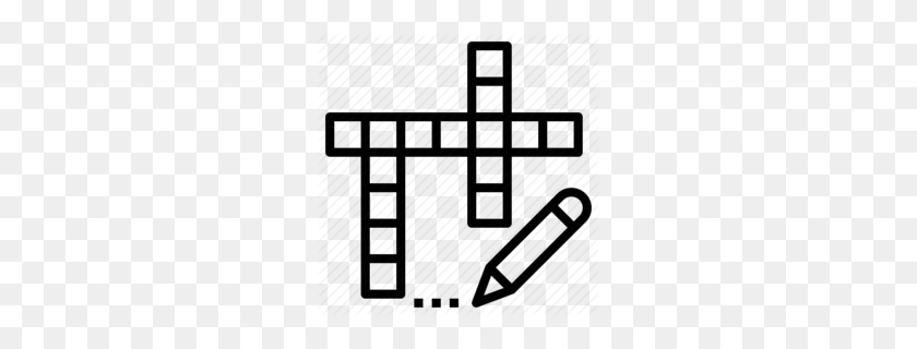 260x260 Festoon Crossword Clipart - Hobbies Clipart
