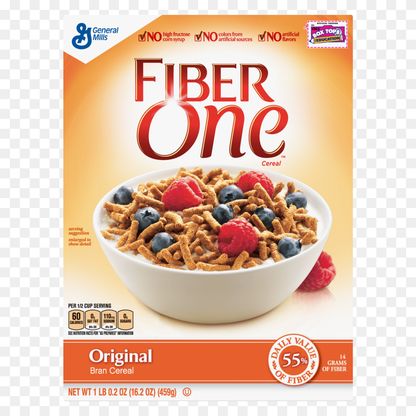 1800x1800 Fiber One Cereal, Original Bran, Whole Grain Cereal, Oz - Bowl Of Cereal PNG