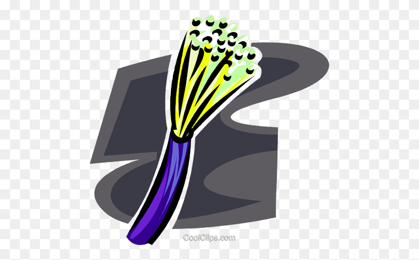 480x462 Fiber Optic Cable Royalty Free Vector Clip Art Illustration - Cable Clipart