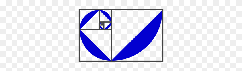 298x189 Fibonacci Spiral Bluepurple Png, Clipart For Web - Spiral Clipart