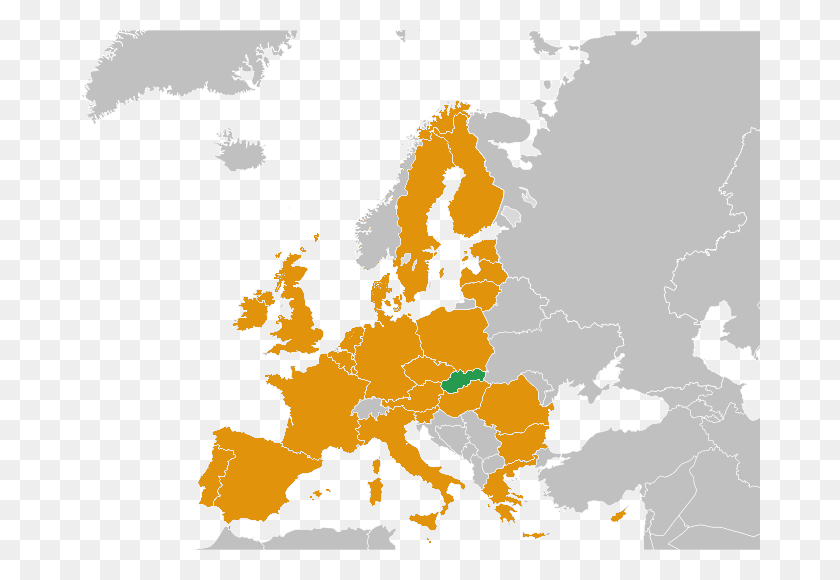 680x520 Fichierslovakia Localizador De La Unión Europea - Mapa De Europa Png
