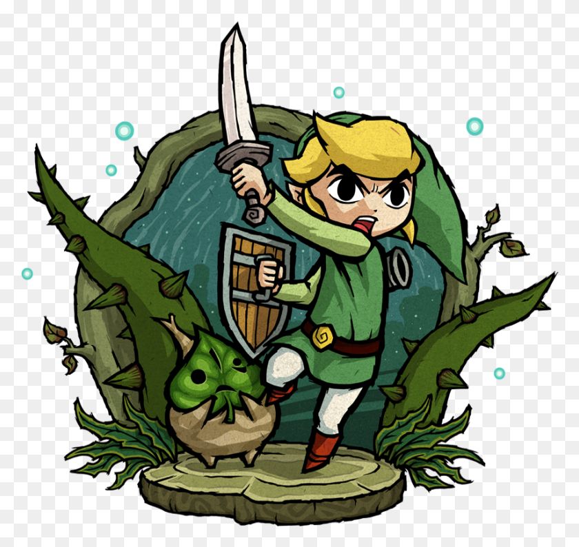 854x804 Fictional Character Clipart The Legend Of Zelda The Wind Waker - Zelda Clipart