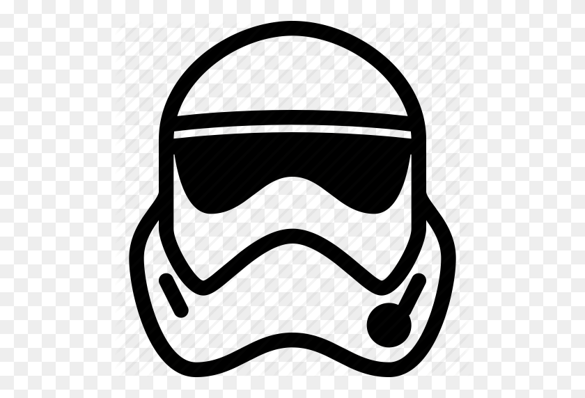 512x512 Fictional, Soldier, Star, Stormtrooper, Wars Icon - Stormtrooper Helmet PNG