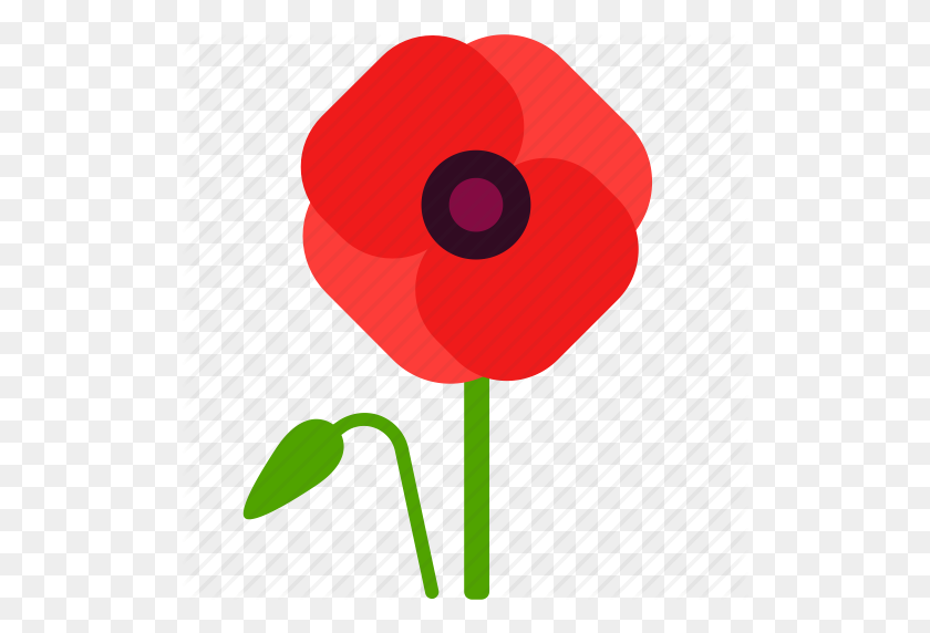 512x512 Field, Floral, Florist, Flower, Poppy, Remembrance Icon - Poppy Flower PNG