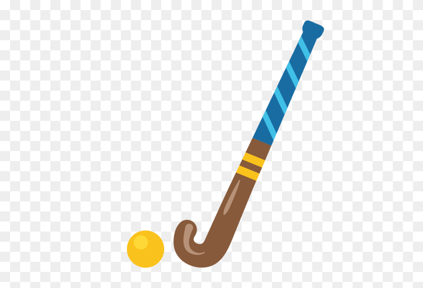 512x512 Field Hockey Emoji - Field Hockey Stick Clipart