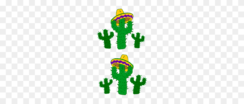 172x300 Fiesta Borders Clip Art Cactus Mexican Hat - Mayo Clipart