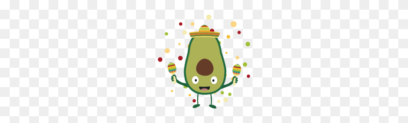 190x194 Fiesta Party Mexico Avocado - Mexican Fiesta PNG