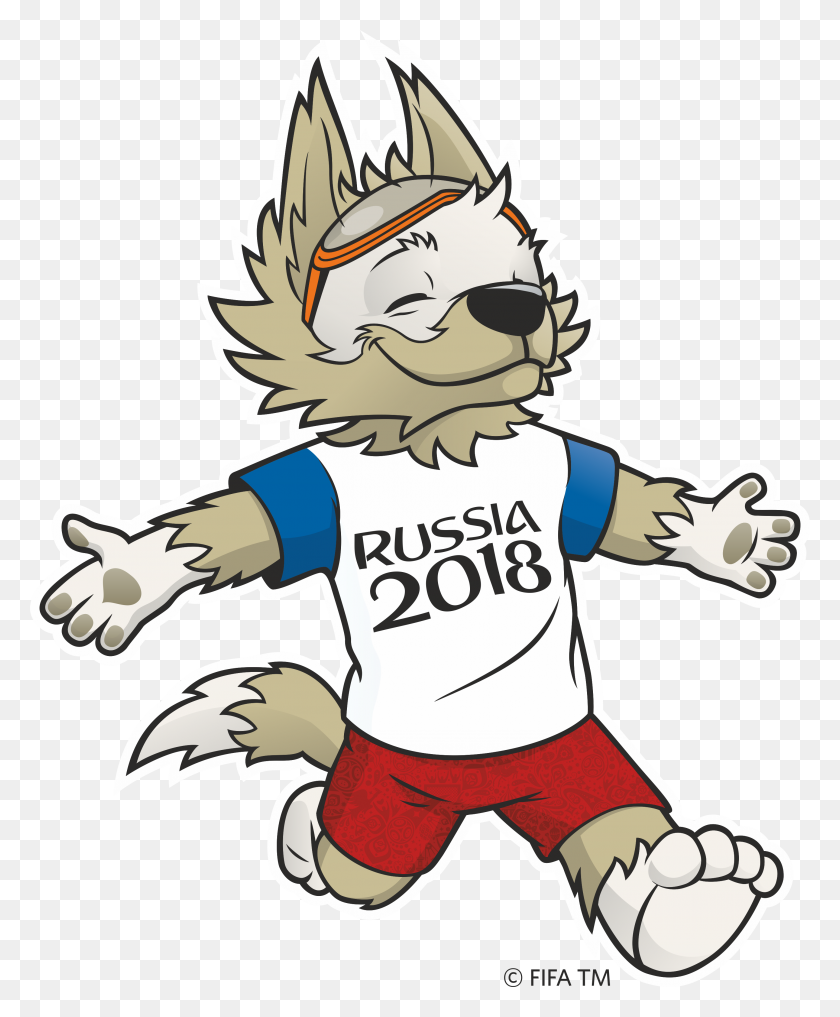 2879x3533 Fifa World Cup Logo Mascot - World Cup 2018 PNG