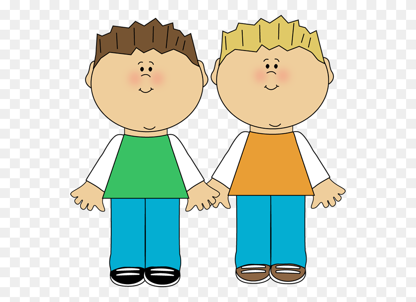 556x550 Fight Clipart Two Brother - People Fighting Clipart