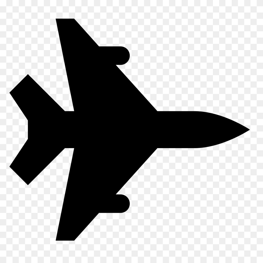 1600x1600 Fighter Jet Icon - Plane Emoji PNG