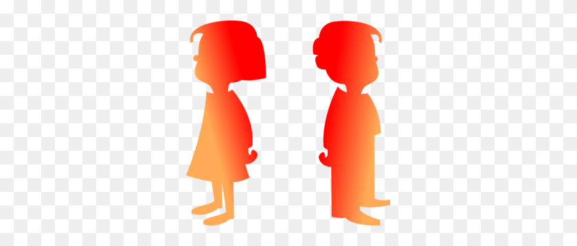 297x299 Figures Boy And Girl Clip Art - Disagree Clipart