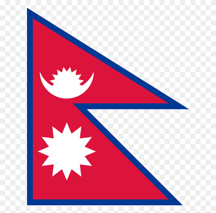 630x768 Filflag Of Nepal Wikipedia - Bandera De Estados Unidos Clipart